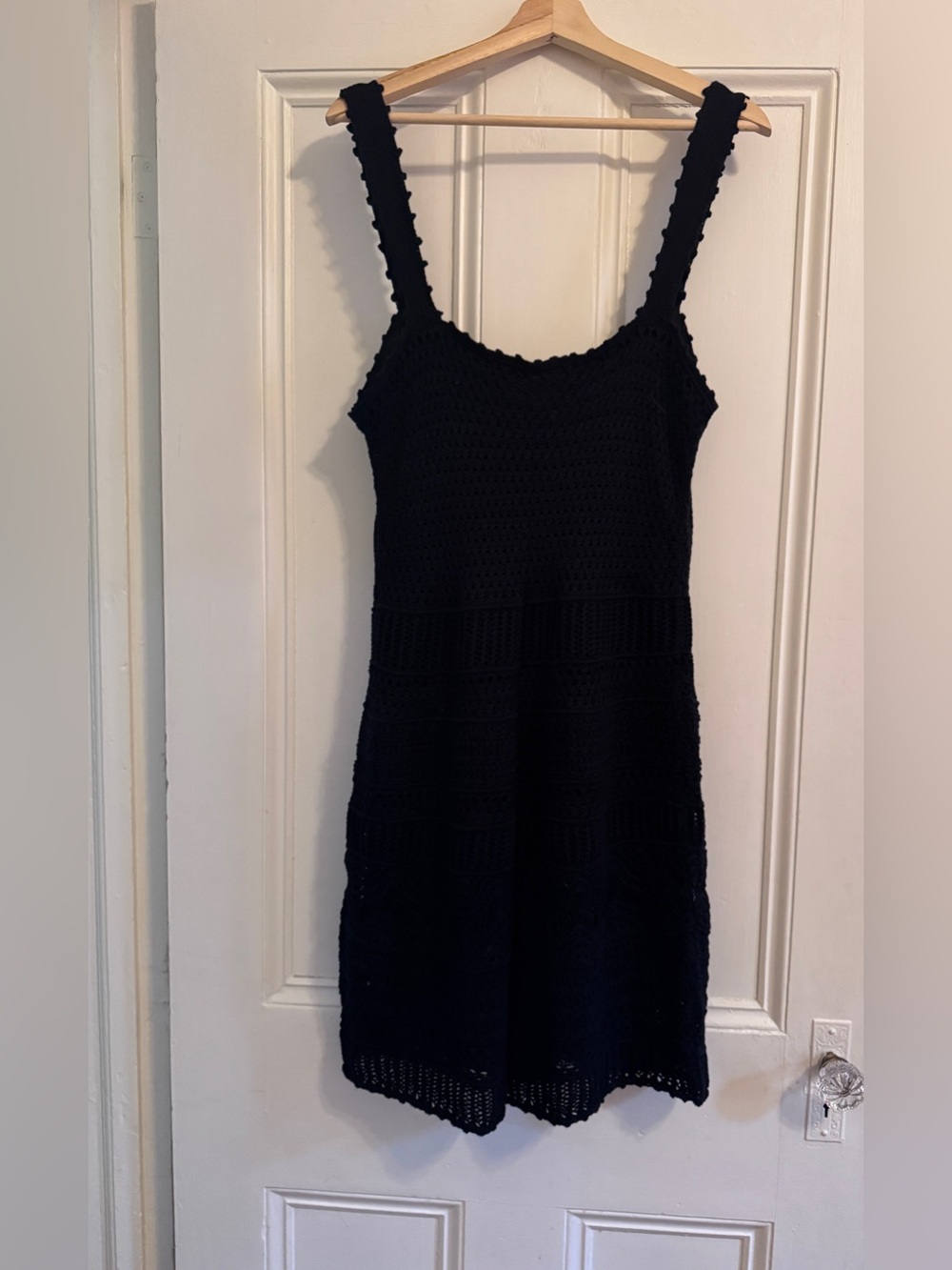 Abercrombie Black Crochet Tank Dress